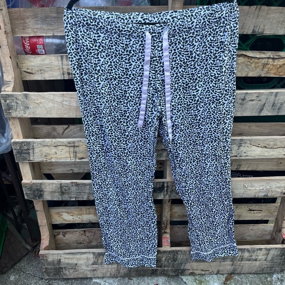 Victoria's Secret Animal Print Pants with Pink Accents - Picture 1 of 4